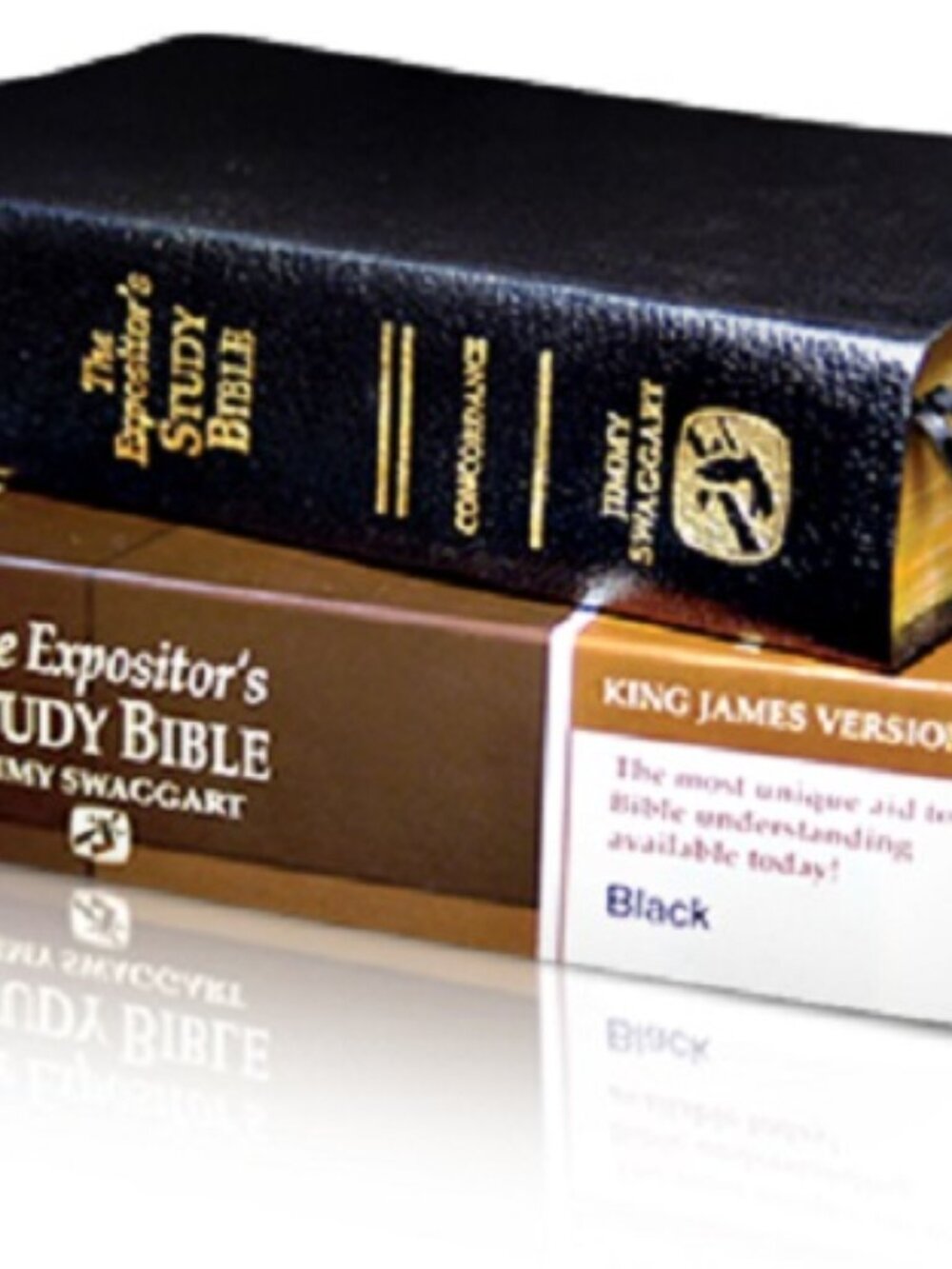 KJV THE EXPOSITOR'S STUDY BIBLE w/CONCORDANCE BY JIMMY SWAGGART~ C B LEATHER!!!!